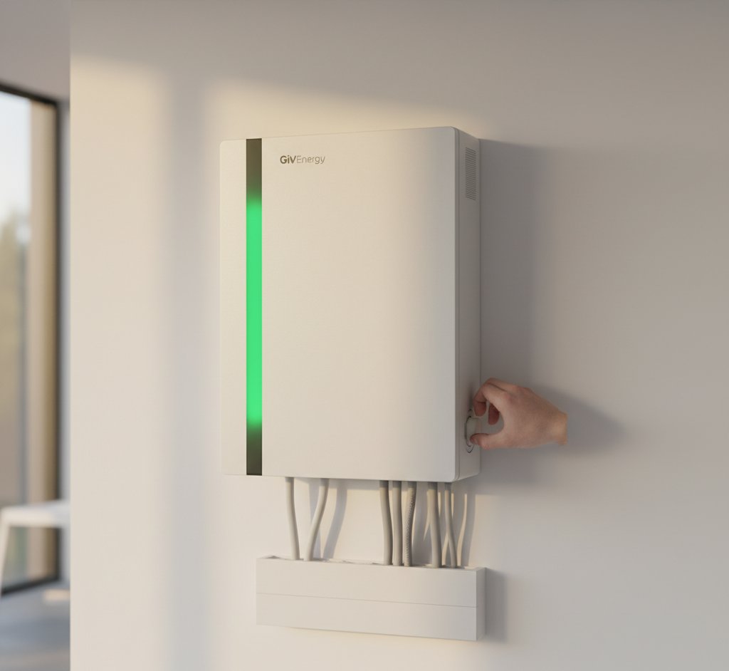 GivEnergy hybrid inverter and battery system installed in a UK home