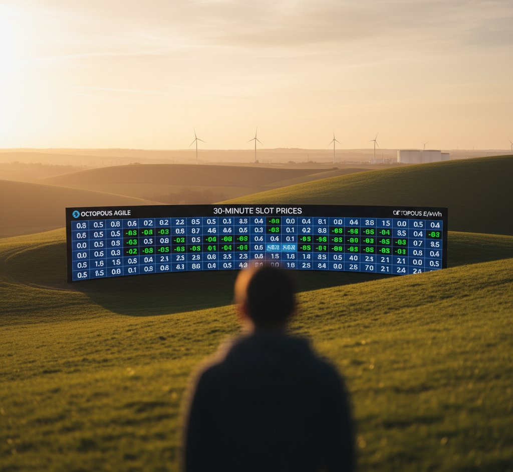 Smart energy meter showing electricity costs and solar savings