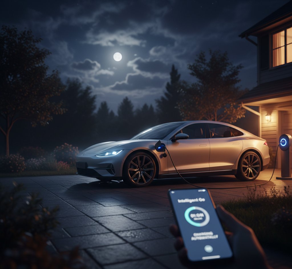 Smart energy meter showing electricity costs and solar savings