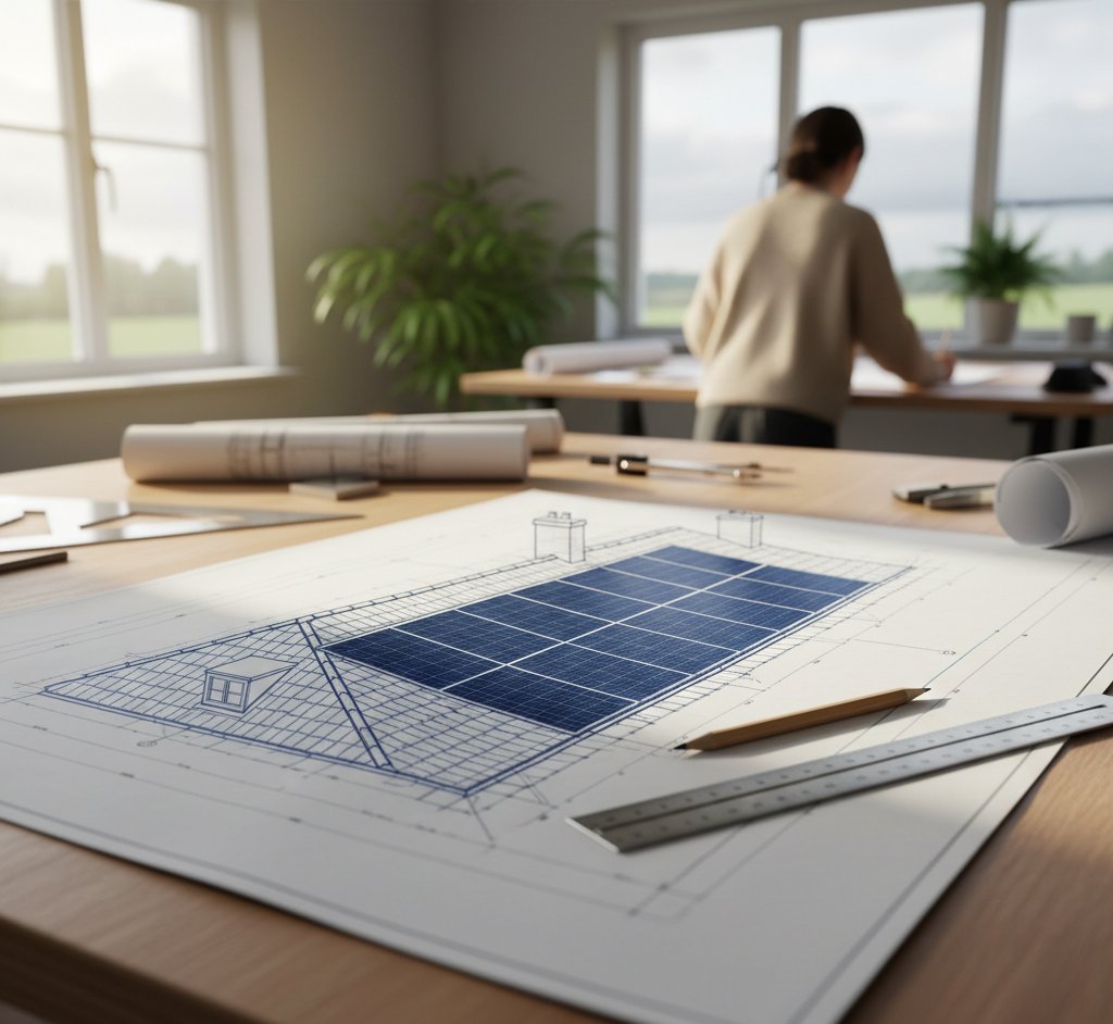 Solar panel installation in progress on a UK residential roof