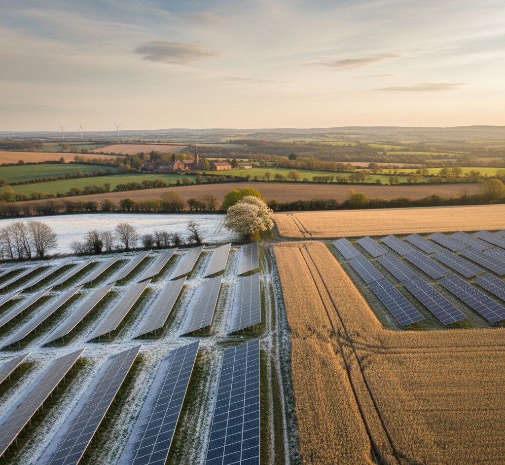 Solar panel installation in progress on a UK residential roof