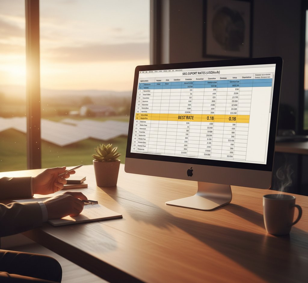 Smart energy meter showing electricity costs and solar savings