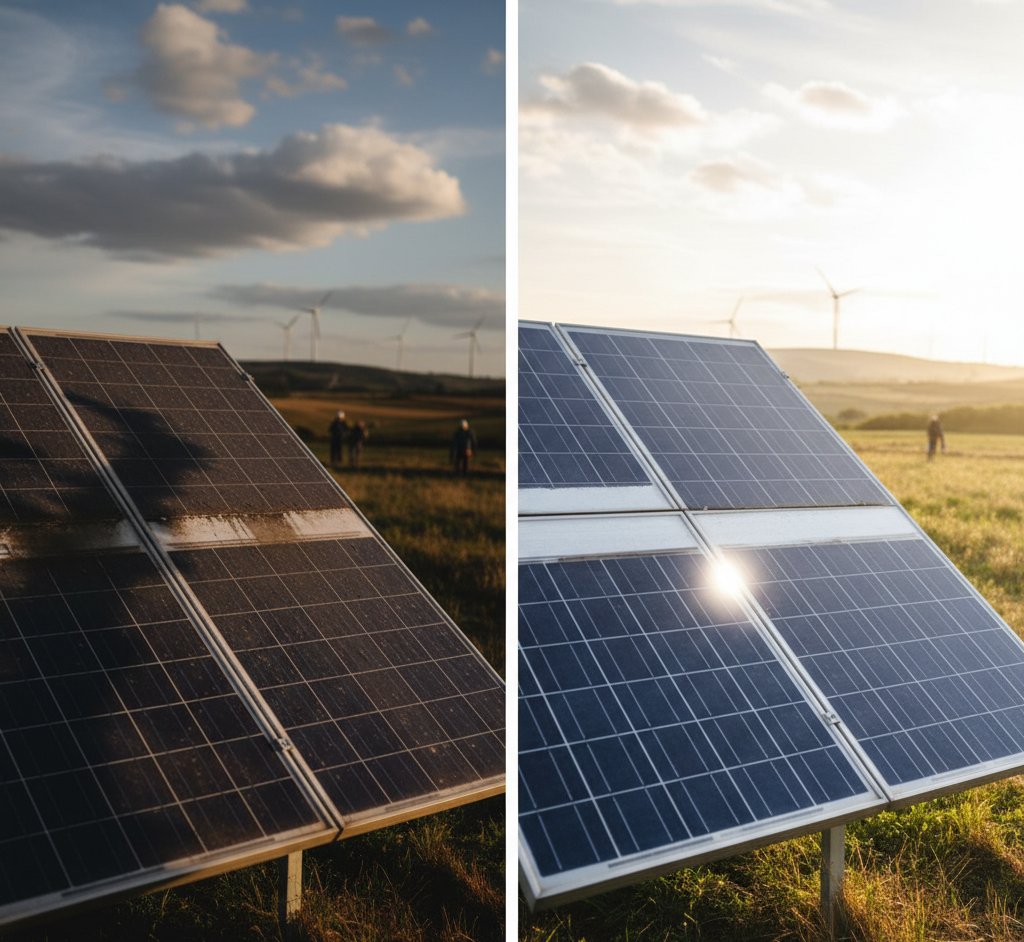 Solar panel installation in progress on a UK residential roof