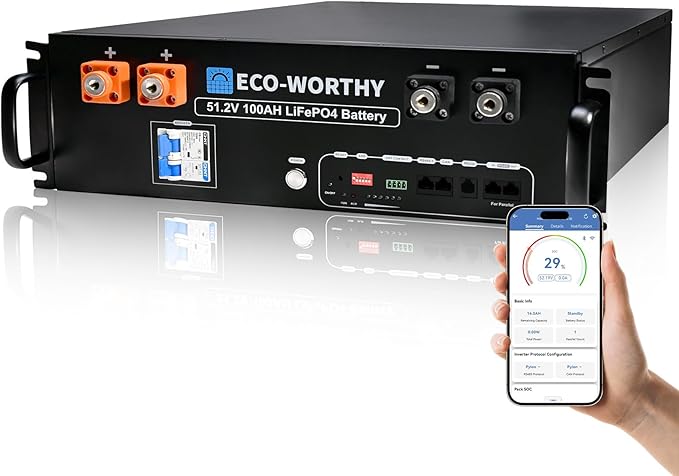 ECO-WORTHY 5.12kWh LiFePO4 Battery Module